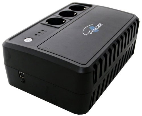 UPS Eurocase EA200PRO+ 600VA/360W (3× socket, RJ11, USB, 7Ah) - Uninterruptible Power Supply - Main image