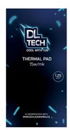 Podložka pod chladič DLTech Thermal Pad 90 × 50 × 1,25 mm 15 W/mK - Podložka pod chladič