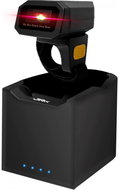 JrProducts JR-Z38 Bezdrátový 1D / 2D prstenový scanner čárových kódů s nabíjecí základnou - Čtečka čárových kódů
