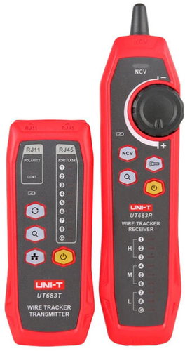 Uni-T MIE0457 Cable Tester - Wire Pair Finder UT683KIT, 3000 m, 8 V DC - Cable Tester - Main image