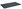 Mouse and keyboard table mat, black 40 × 70 cm