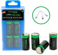 PATONA PREMIUM CR123A 800 mAh 4 ks - Rechargeable Battery