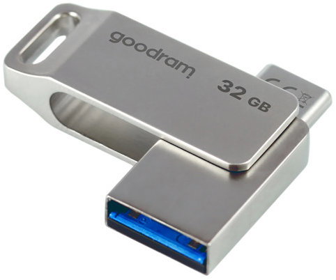 Goodram TGD-ODA30320 Flash disk USB + USB-C, 32 GB, stříbrný - Flash Drive - Main image