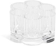 Compactor brush and cosmetic organiser clear plastic - Makeup Organiser