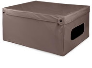 Compactor folding storage box with lid SMART 4, brown - Storage Box