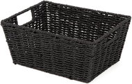 Compactor hand-knitted storage basket ETNA, black - Storage Box