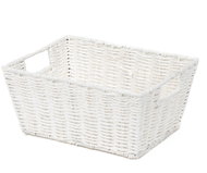 Compactor hand-knitted storage basket ETNA, white - Storage Box