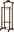 Compactor Hector 2 Suit Stand, Double on Wheels, Natural Walnut