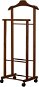 Compactor Hector 2 Suit Stand, Double on Wheels, Natural Walnut - Clothes Hanger