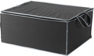 Compactor Textile Aufbewahrungsbox für 2 Bettdecken 55 x 45 x 25 cm - schwarz - Aufbewahrungsbox