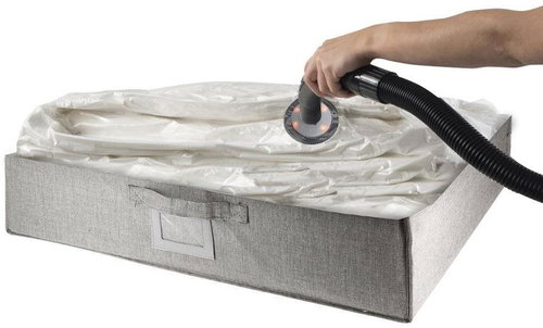 Kompaktor OXFORD Vakuumbox XL, 150L, LED-Ventil, beige, 66 x 50 x 20 cm - Vakuumsack - Hauptbild