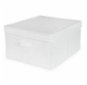 Compactor skládací úložná kartonová krabice Wos, 40 × 50 × 25 cm, bílá - Úložný box