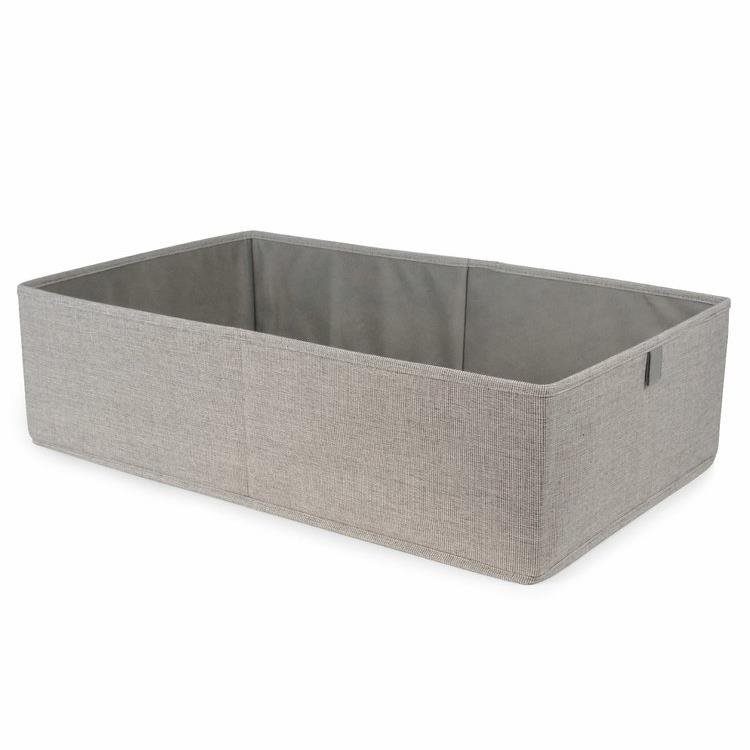 Compactor Oxford Tárolódoboz, 36×56×16,5 cm, poliészter, szürke-bézs