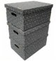 Compactor sada 3 ks skládacích kartonových krabic 32 × 45,5 × 22 cm - Úložný box