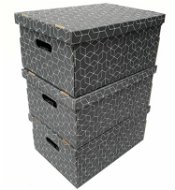 Compactor, sada 3 ks skladacích kartónových škatúľ 32 × 45,5 × 22 cm - Úložný box