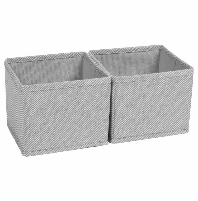 Compactor BOSTON Rendszerező szett, 2 db, 14×14×12 cm, szürke