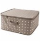 Compactor textilní úložný box na oblečení a přikrývky se zipem Rivoli 46 × 46 × 20,5 cm, hnědý - Úložný box