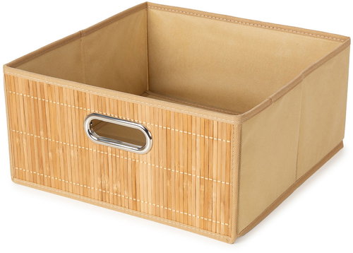 Compactor Anji Storage basket, bamboo with fabric M - Storage Basket - Main image