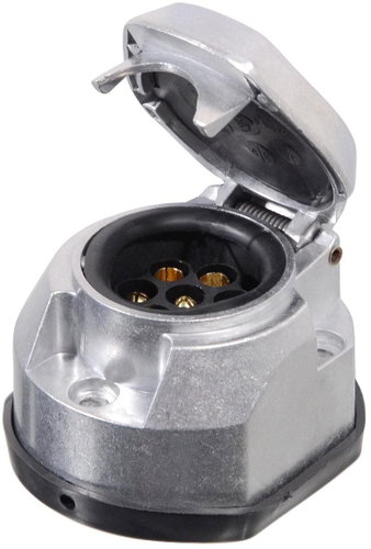 COMPASS Drawbar socket 7 poles ALU with gasket - Towing Socket - Main image