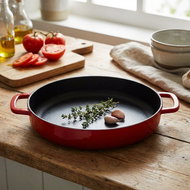 Combekk Cast iron frying pan 28 cm red/red (192128RD) - Pan
