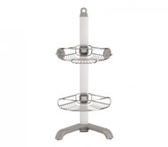 SIMPLEHUMAN Adjustable shelf and shower holder set, corner, matt steel, anodized aluminium - Bathroom Shelf