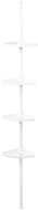 COMPACTOR Corner bar with adjustable shelves for shower, painted steel - plastic - Shelf