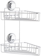 COMPACTOR Bestlock Double corner shelf for bathroom, without drilling, load capacity up to 12 kg - Shelf