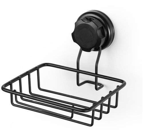 COMPACTOR Soap / sponge holder, without drilling black - Soap Dish - Main image