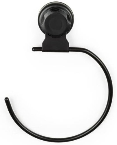 COMPACTOR Small towel rail, without drilling, black - Towel Rack - Main image