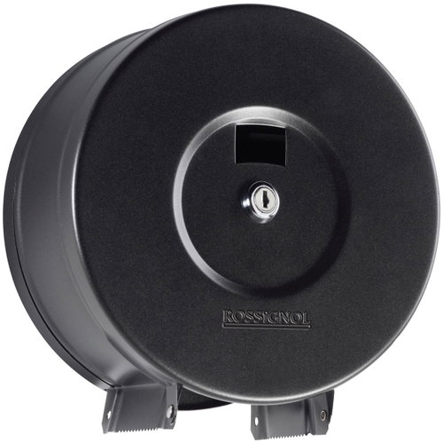 ROSSIGNOL Manga Toilet paper holder, lockable, 200 m, black - Toilet Roll Dispenser - Main image