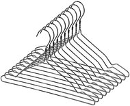 Compactor Set of metal hangers 10 pcs black - Hanger