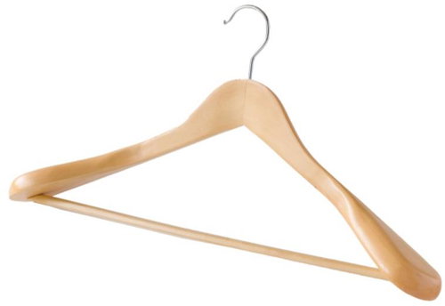 Compactor Extra wide natural wood hanger - Hanger - Main image