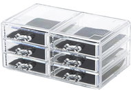 Compactor Jewellery organiser, 6 drawers, clear plastic - Jewellery Box