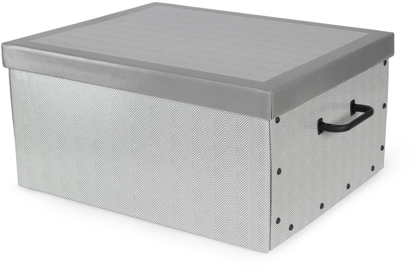 Compactor Boston Összecsukható tárolódoboz kartondoboz 50 × 40 × 25 cm szürke