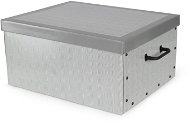 Compactor Boston Skládací úložná krabice karton box 50 × 40 × 25 cm šedá - Úložný box