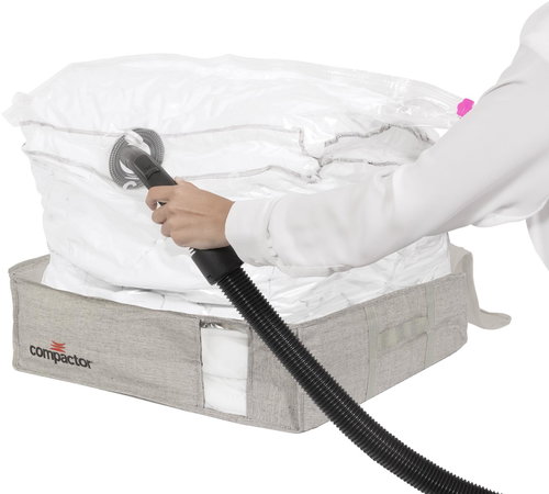 Compactor OXFORD vacuum storage box L, 56 × 56 × 16 cm, hard case, polyester-cotton - Vacuum Bag - Main image