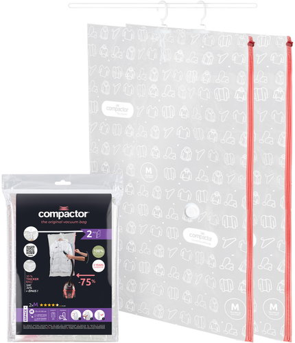 Compactor Set of Aspispace vacuum hanging bags 70 × 105 cm, 2 pcs - Vacuum Bag - Main image