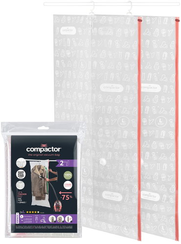 Compactor Set of Aspispace vacuum hanging bags 70 × 145 cm, 2 pcs - Vacuum Bag - Main image