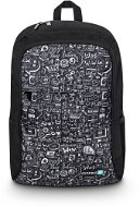 CONNECT IT Doodle, fekete - Laptop hátizsák