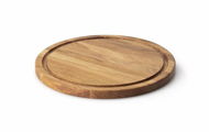 Continenta round steak serving board, oak, 28 x 1,8 cm - Chopping Board