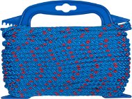 CONNEX PP pletené lano 8pramenné, 6 mm × 20 m, modrá/červ., navíječ - Rope