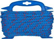 CONNEX PP pletené lano 8-pramenné, 8 mm × 15 m, modré/červené, navíjač - Lano