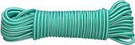 CONNEX PP pletené lano 8-pramenné, 4 mm × 20 m, biela/zelená - Lano
