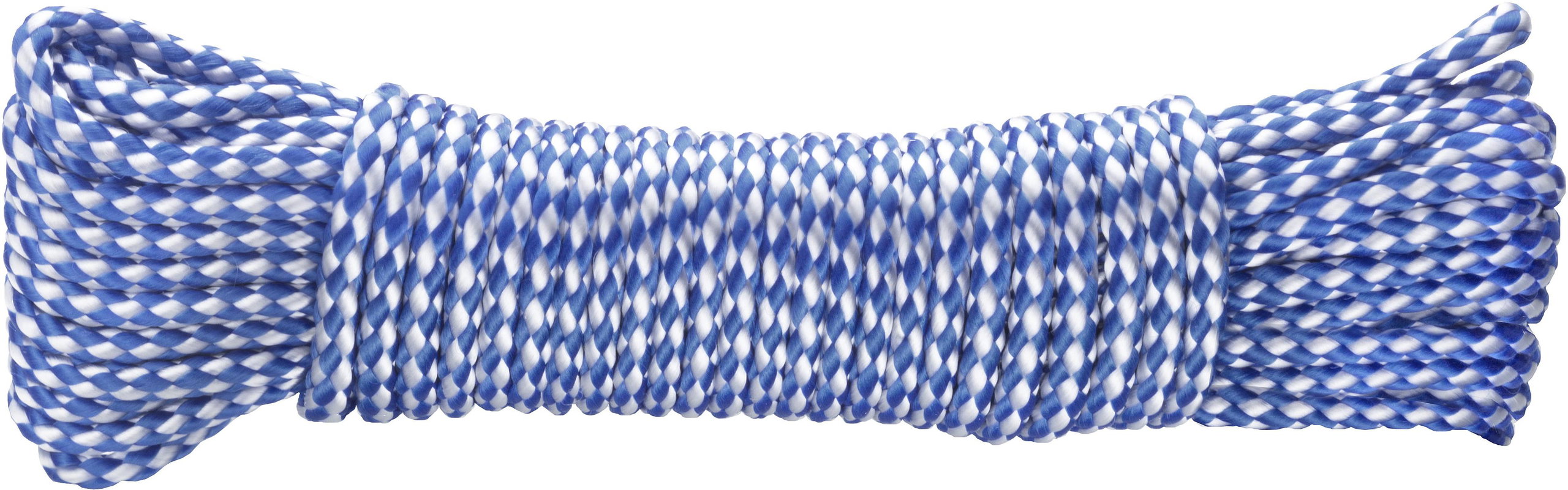 CONNEX PE fonott kötél 8 szál, 4 mm × 20 m, fehér/kék