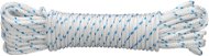 CONNEX PES pletené lano 16-pramenné, 4 mm × 20 m, biela/modrá - Lano