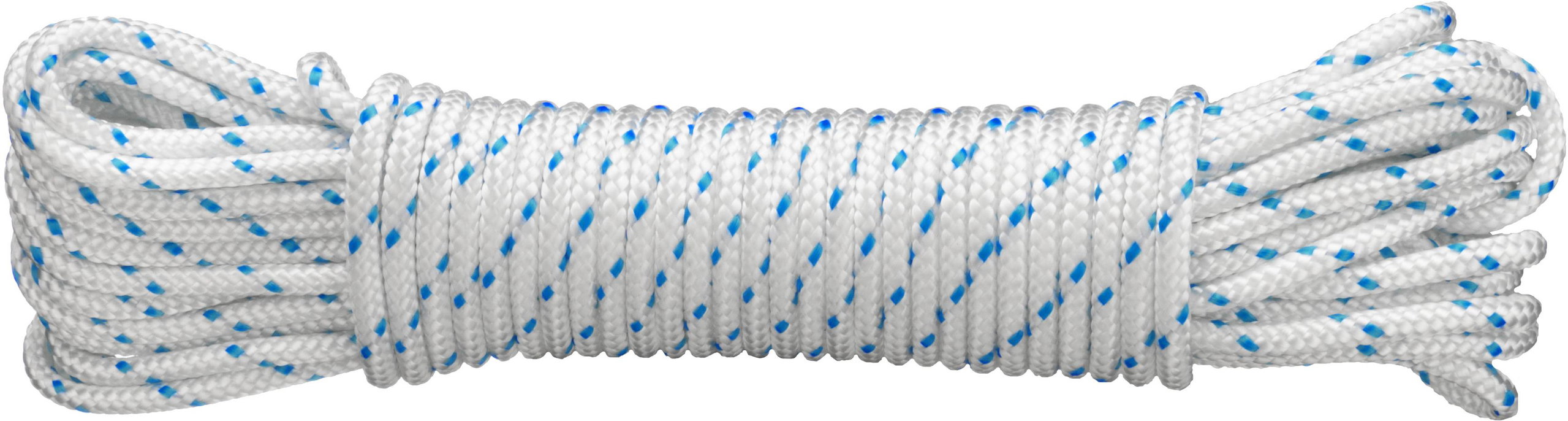 CONNEX PES fonott kötél 16 szál, 8 mm × 10 m, fehér/kék