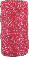 CON: P PP pletená šnúra 8-pramenná, 1 mm × 100 m, červená/biela - Šnúra