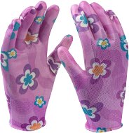 Pracovní rukavice CONNEX Rukavice zahradní PU růžové, vel. 7 - Pracovní rukavice