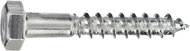 CONNEX Hexagon head wood screw galvanized 8x140 mm, 50 pieces - Self-Tapping Screws
