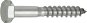CONNEX Hexagon head wood screw stainless steel A2 6.0x40 mm, 25 pieces - Screws